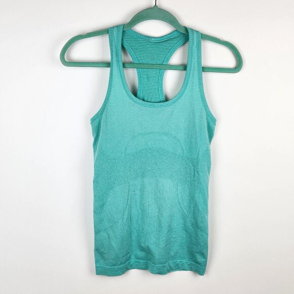 lululemon athletica Tops - Lululemon Swiftly Tech Racerback Teal Blue sz 4